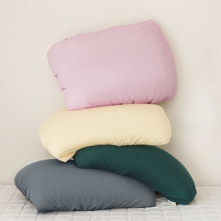 NATURE WASHING かぶせる枕カバー 2枚セット［4色・2サイズ］