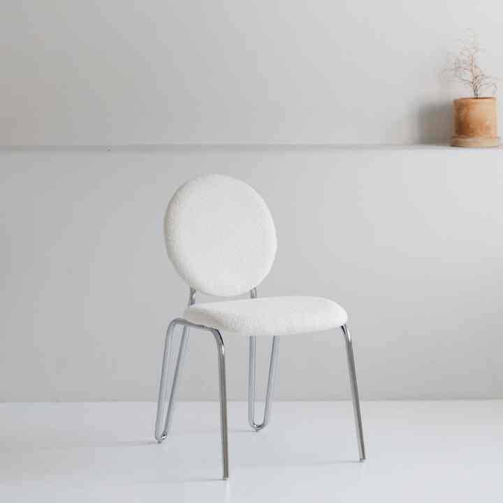 ブークレ SPH ラウンド スチールチェア［2種］