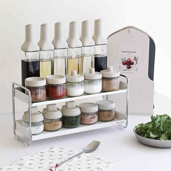 STILREN ホワイト 2段ラック［2サイズ］