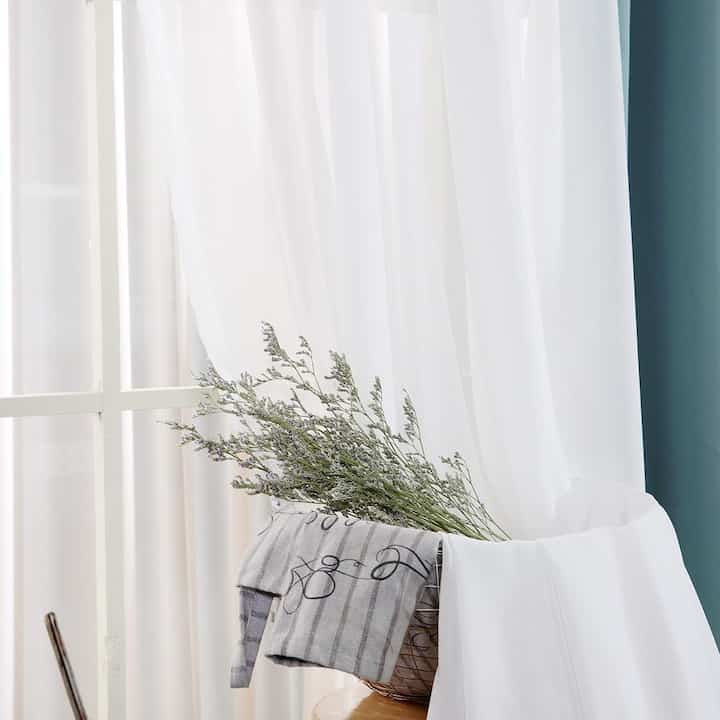 DAILY CHIFFON カーテン［4色・2種・4サイズ］