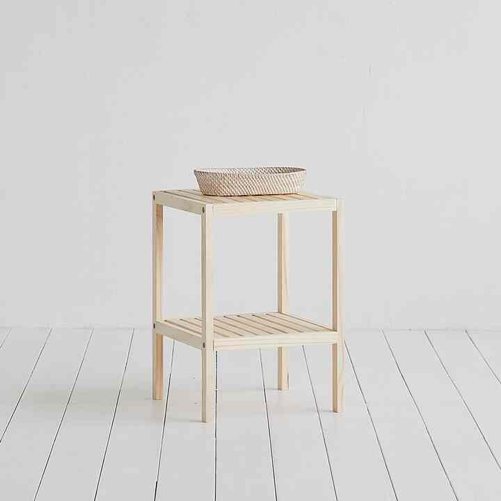 WOODEN 収納ラック 縦2段［3色］