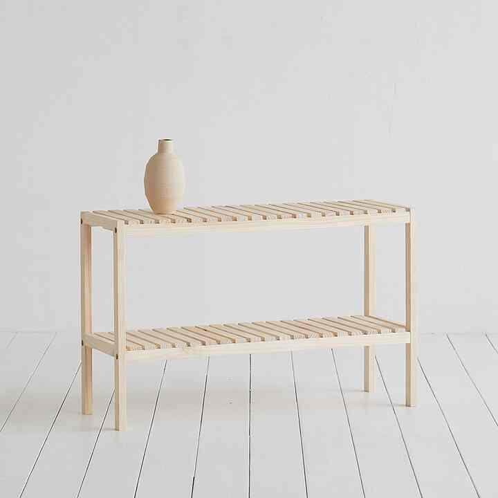 WOODEN 収納ラック 横2段［3色・3サイズ］