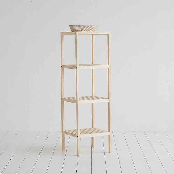 WOODEN 収納ラック 縦4段［3色］