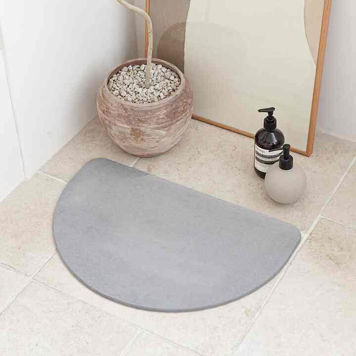 半円 珪藻土マット［2色］