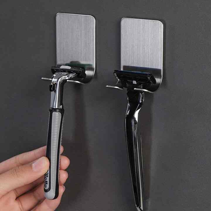 貼付け式 ステンレス シェーバーホルダー