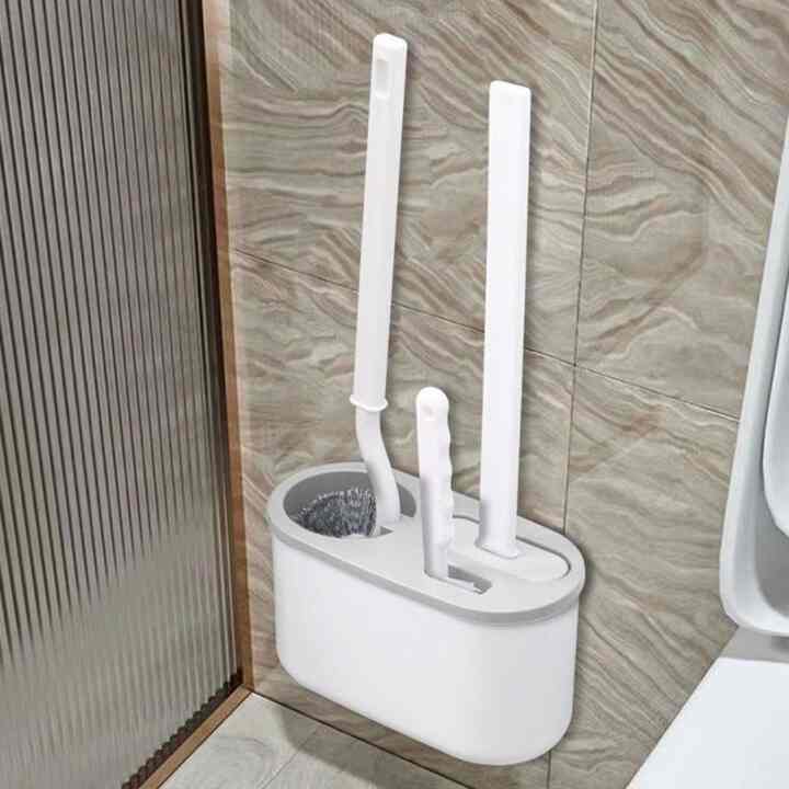 穴あけ不要 トイレブラシ3種＆スタンドセット