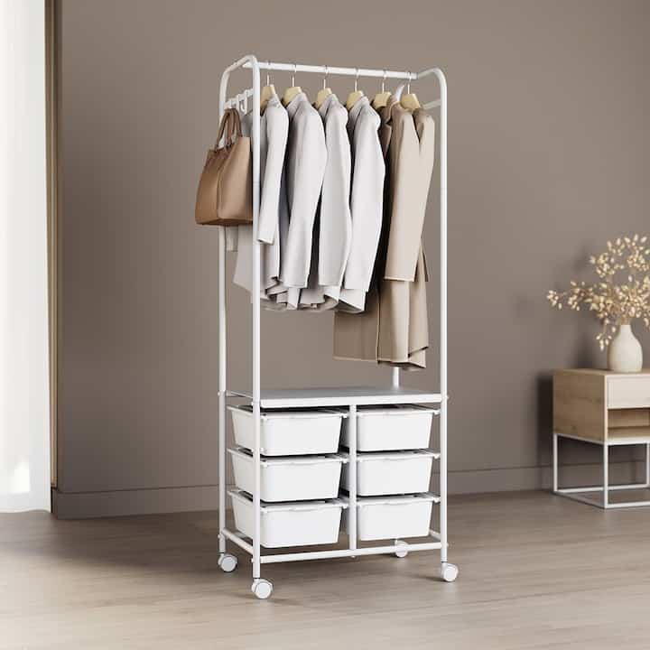 MOVEZ オールインワン 収納タイプ ハンガーラック［6サイズ］