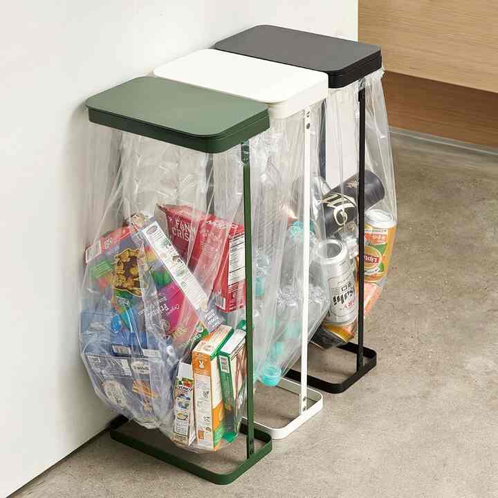 RETRO ゴミ袋スタンド スリム型［3色］