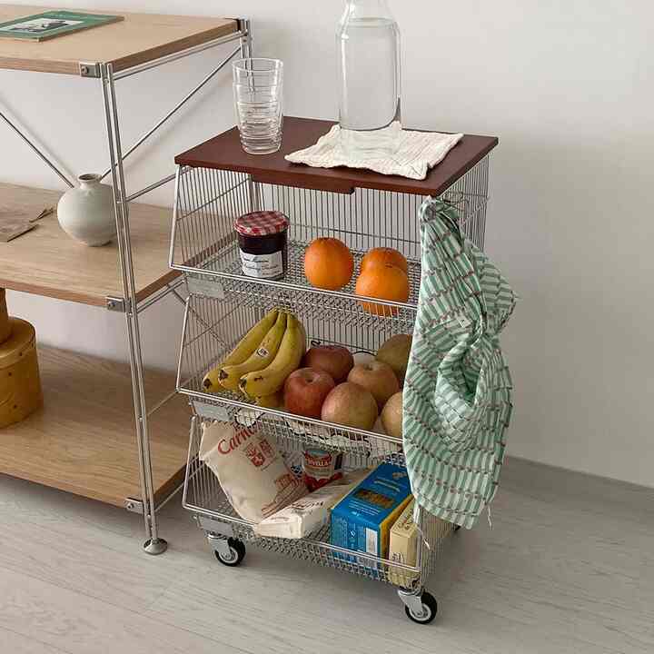 Little 3段 バスケット ワゴン