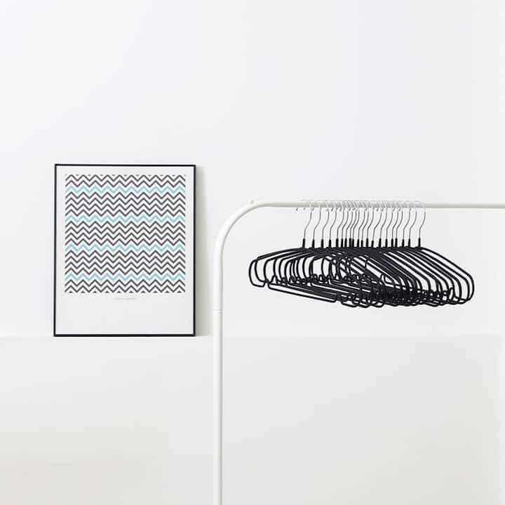 Mono ノンスリップ ラウンド ハンガー 20P［4色］