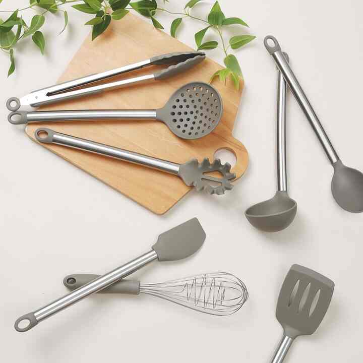 マルチシリコン キッチンツール 8点セット［2色］