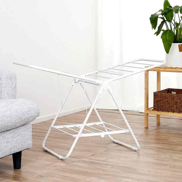 ミニ ホワイト 物干しスタンド