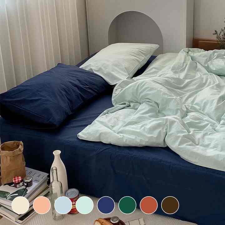 aube 高密度 ボックスシーツ［8色・5サイズ］