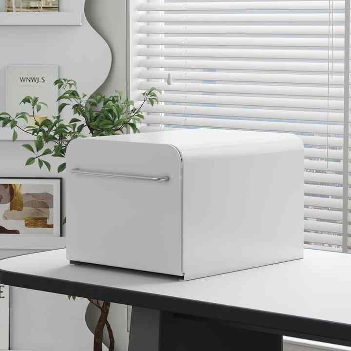 MIDCENTURY スチール スライド 収納キャビネット［3色・2サイズ］