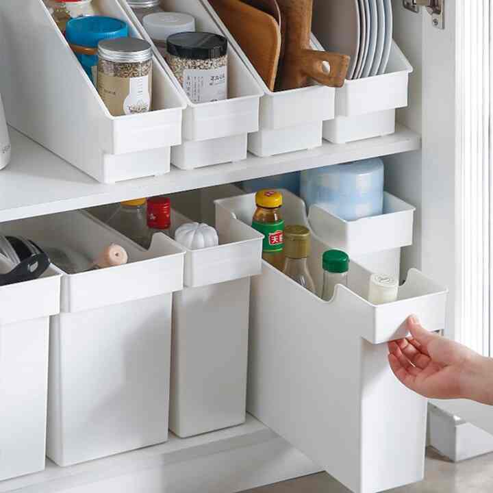 キッチン パントリー バスケット 2点セット［4サイズ］