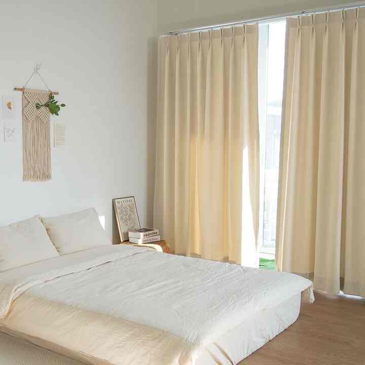 ポール通しタイプ 遮光カーテン［2サイズ］