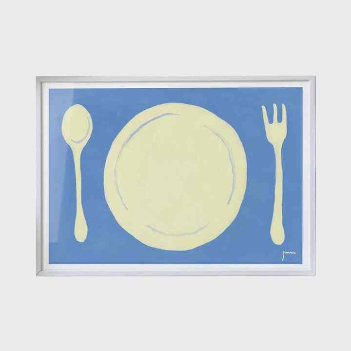 Blue table ポスター［2サイズ］