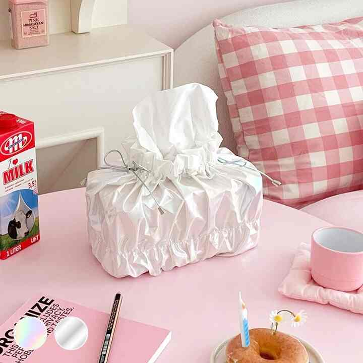 FOYFOY シャーリング ティッシュケース L［2色］