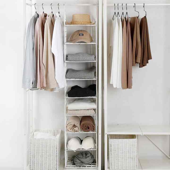 クローゼット収納 ラックハンガー S8段