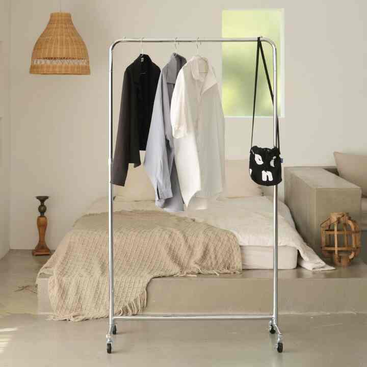 VINE 移動式 スチール スタンドハンガー