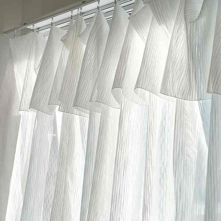 French Ripple Stripe レイヤードカーテン［2サイズ］