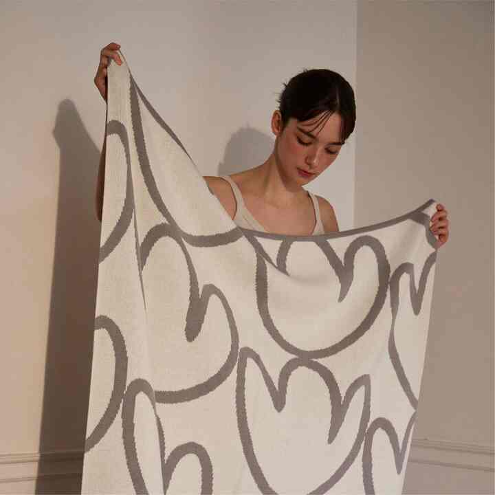 Tulip ニット ブランケット［3色］