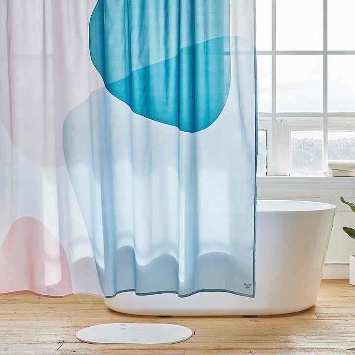 MILK PATTERN シャワーカーテン