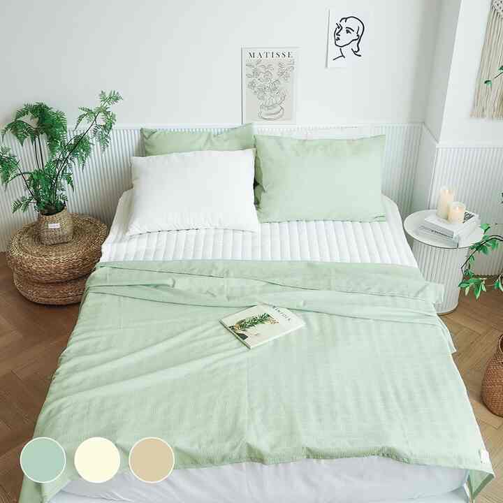 Bamboo シアサッカー 薄掛け布団セット［3色・2サイズ］