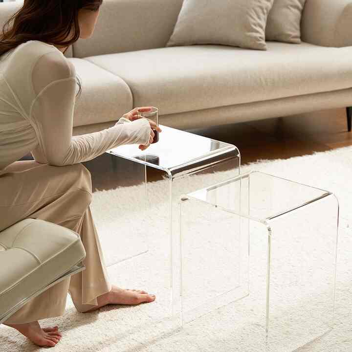 アクリル サイドテーブル［3サイズ］