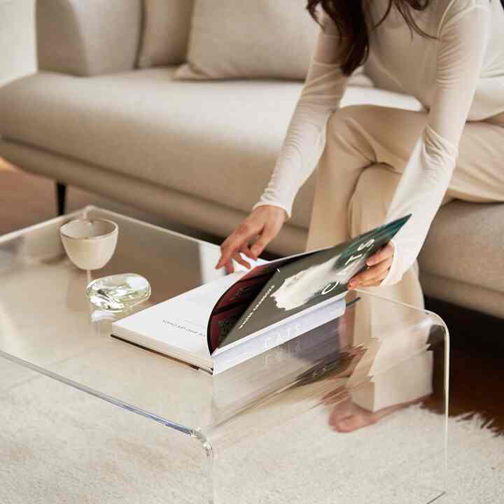 アクリル サイド/ソファテーブル［2種・5サイズ］