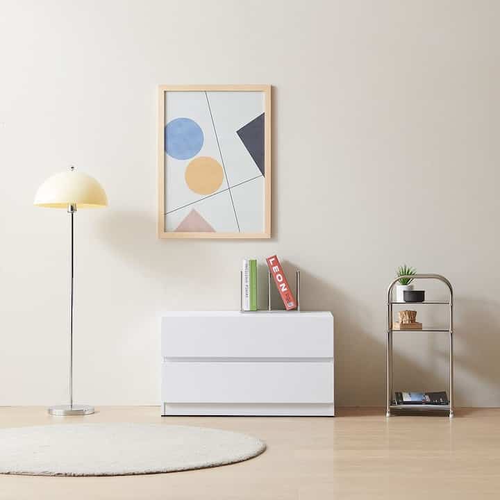 ミロ 800 2段 収納棚［2色］