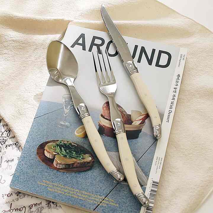 CUISINE DE MAMAN LAGUIOLE カトラリー 2人用 ディナー6点セット［3色］