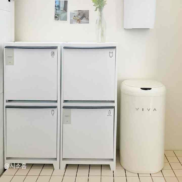 スタンド 分別ゴミ箱 2段 2点セット［4色］