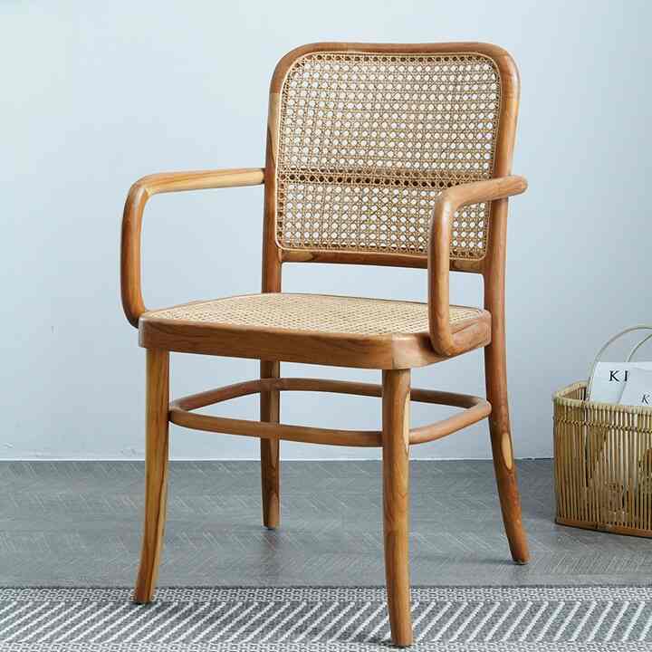 ラタン ウッド チェア［2種］