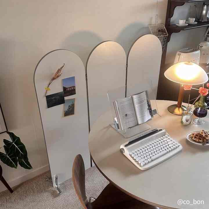 Gott 3連 折りたたみ アーチ形 パーティション［2色・3サイズ］