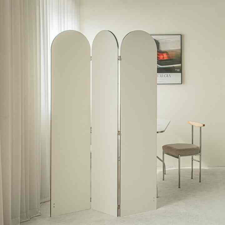 Gott 3連 折りたたみ アーチ形 パーティション 180cm スタンドタイプ