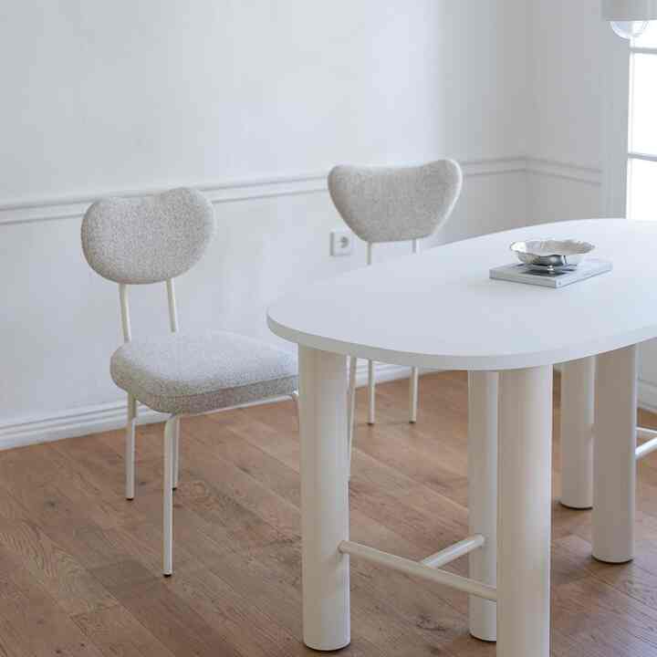 CCM02 ダイニングチェア ベージュ＆ベージュ