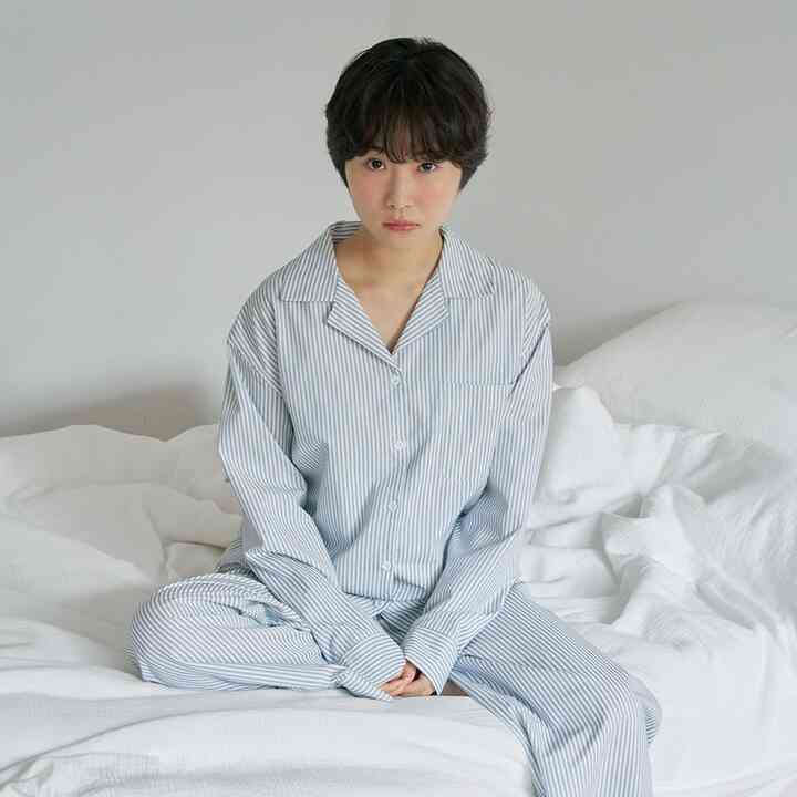 ストライプ パジャマ 上下セット ブルー［3サイズ］