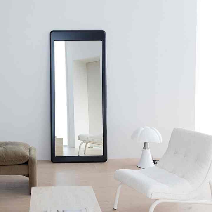 Square ミラー ブラック L