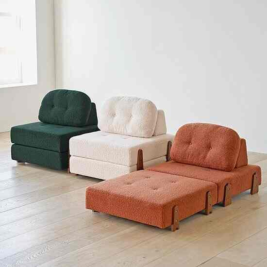 BOUCLE ROUND 1人掛け ソファ［3色］