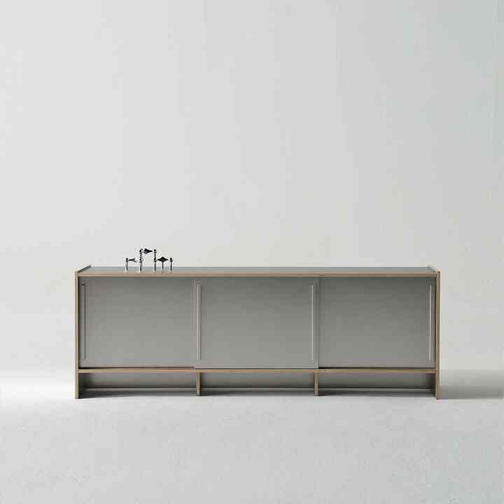 リビングキャビネット 01 Silver