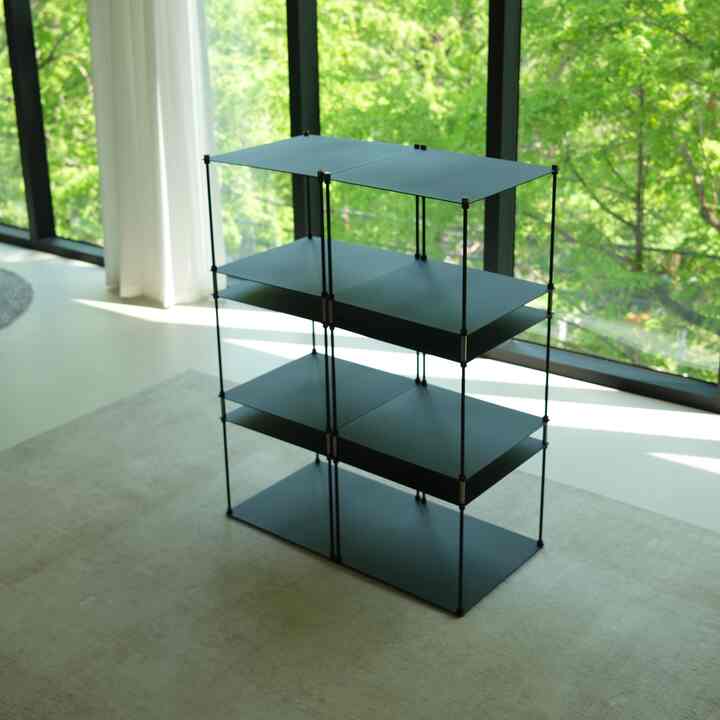 ブラック モジュール 収納ラック［10種］