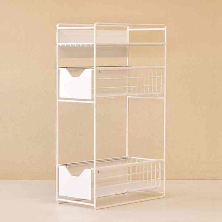 スリム収納 マグネットラック 3段