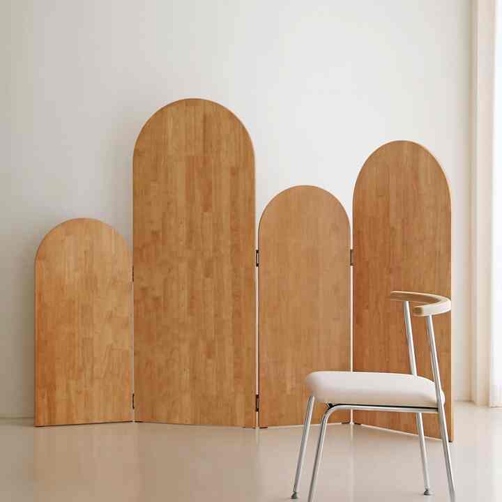 アーチ形 ウッド パーティション［3種］