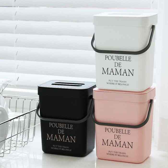 吊り下げ/貼付け 生ゴミ ゴミ箱 3L 2点セット［3色］