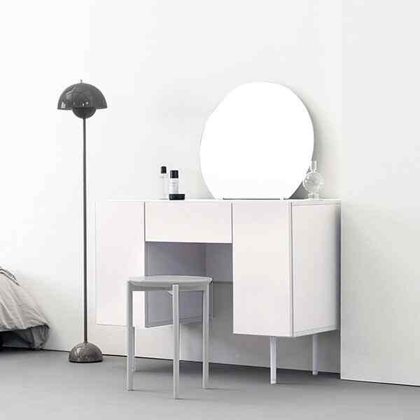 VEJLE ドレッサー＆ミラーセット 100cm エアホワイト