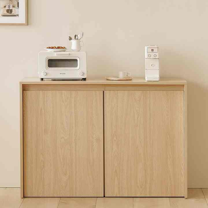 BONITA シンプル キャビネット 120cm ナチュラルオーク
