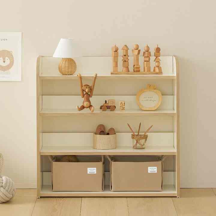 TORI MY TOY 4段 ロータイプ キッズシェルフ［4色］