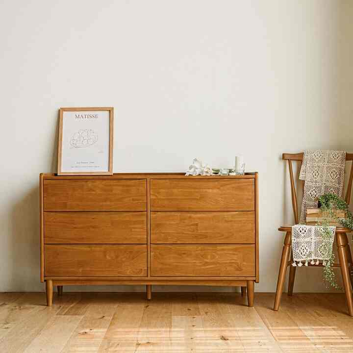 LUND 無垢材 3段 収納棚