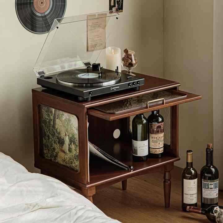 port ウッド ヴィンテージ サイドテーブル